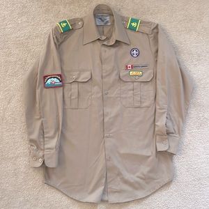 Scout Canada Tan Shirt Adult size S
